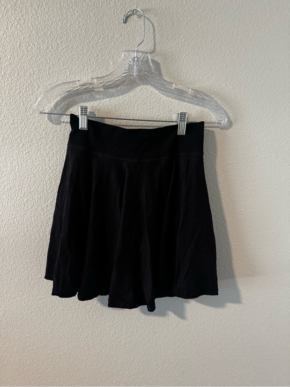 OQQ - Black Women's Skater Skirt - Classic Flare with bikers